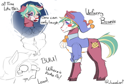 Size: 2960x2000 | Tagged: safe, artist:jazzelart, oc, oc:unfunny beanie, earth pony, pony, clown, jester