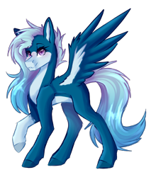 Size: 2480x2904 | Tagged: safe, artist:fluxittu, oc, oc only, oc:night sky, pegasus, pony, female, mare, simple background, solo, transparent background, wings