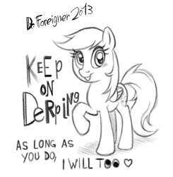 Size: 703x716 | Tagged: safe, artist:drforeigner, derpy hooves, pony, g4, 2013, monochrome, solo