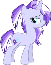 Size: 7287x9140 | Tagged: safe, artist:shootingstarsentry, oc, oc:everbright, pony, unicorn, absird, female, horn, mare, offspring, parent:night light, parent:twilight velvet, parents:nightvelvet, simple background, solo, transparent background