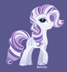 Size: 1981x2123 | Tagged: safe, artist:equmoria, pony, unicorn, 2018, alternate design, digital art, eyeshadow, g5 concept leaks, horn, makeup, rarity (g5 concept leak), sketch, unshorn fetlocks