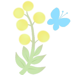 Size: 1024x1024 | Tagged: safe, artist:mosssong, forsythia, butterfly, g4, cutie mark, cutie mark only, flower, free to use, no pony, simple background, solo, transparent background