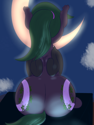 Size: 1800x2400 | Tagged: safe, artist:cosmonaut, oc, oc only, oc:ivy, bat pony, pony, both cutie marks, butt, female, plot, solo, wide hips