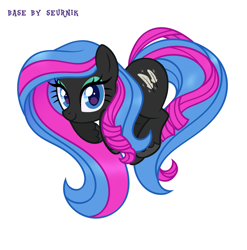 Size: 2412x2444 | Tagged: safe, artist:rjin, oc, oc only, oc:obabscribbler, earth pony, pony, base, base used, blue eyes, commission, cute, cutie mark, eyeshadow, female, heart, looking at you, makeup, mare, pony base, simple background, solo, transparent background, vector, ych example, ych result, your character here