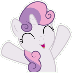 Size: 3000x3032 | Tagged: safe, alternate version, artist:sollace, derpibooru exclusive, sweetie belle, pony, unicorn, crusaders of the lost mark, g4, my little pony: friendship is magic, .svg available, adorabelle, cute, female, filly, foal, horn, ocbetes, simple background, solo, transparent background, vector