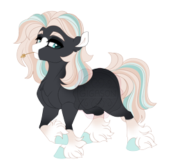 Size: 4000x3830 | Tagged: safe, artist:gigason, oc, oc:storm seeker, earth pony, pony, female, high res, mare, offspring, parent:applejack, parent:thunderlane, parents:thunderjack, simple background, solo, transparent background