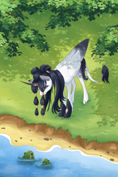 Size: 3000x4500 | Tagged: safe, artist:fasutell-a, artist:maravor, oc, alicorn, pony, female, mare, solo