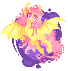 Size: 1557x1634 | Tagged: safe, artist:kazowokrafts, fluttershy, bat pony, pony, bat ponified, flutterbat, race swap, solo