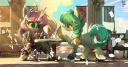 Size: 1920x1013 | Tagged: safe, artist:tinybenz, oc, oc only, oc:alesia snezhnaya, kirin, pony, equestria at war mod, alexia, meeting, princess, tsar