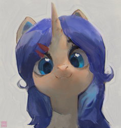 Size: 3000x3166 | Tagged: safe, artist:rvsd, oc, oc only, pony, unicorn, bust, commission, cute, female, horn, mare, portrait, solo, unicorn oc