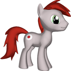 Size: 499x500 | Tagged: safe, artist:ramirocalderoniv, pony, 3d, japan, nation ponies, ponified, simple background, solo, transparent background