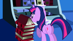 Size: 1920x1080 | Tagged: safe, screencap, twilight sparkle, pony, friendship is magic, g4, my little pony: friendship is magic, book, solo