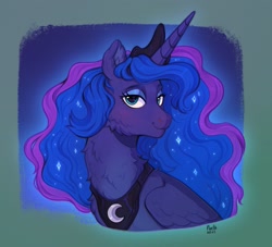 Size: 2879x2618 | Tagged: safe, artist:birdoffnorth, princess luna, alicorn, pony, g4, solo