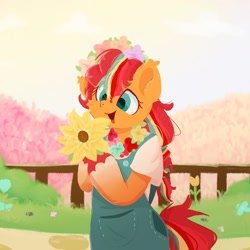 Size: 1240x1240 | Tagged: safe, artist:skylinepony_, sunny starscout, g5, flower