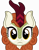 Size: 5000x6441 | Tagged: safe, artist:firlin123, autumn blaze, kirin, g4, .svg available, absurd resolution, female, looking at you, mare stare, simple background, solo, svg, transparent background, vector