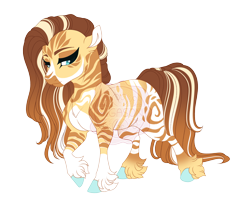 Size: 4600x3769 | Tagged: safe, artist:gigason, oc, oc:winter wheat, hybrid, zebroid, zony, female, high res, magical lesbian spawn, offspring, parent:fluttershy, parent:zecora, parents:shycora, simple background, solo, transparent background