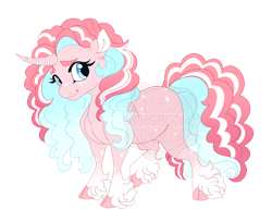 Size: 4064x3313 | Tagged: safe, artist:gigason, oc, oc:pinwheel mint, pony, unicorn, female, high res, horn, magical lesbian spawn, mare, offspring, parent:lyra heartstrings, parent:pinkie pie, parents:lyrapie, solo