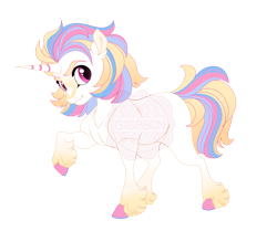 Size: 4614x3865 | Tagged: safe, artist:gigason, oc, oc only, oc:buck beat, pony, unicorn, absurd resolution, female, horn, magical lesbian spawn, mare, obtrusive watermark, offspring, parent:applejack, parent:vinyl scratch, parents:vinyljack, simple background, solo, transparent background, watermark