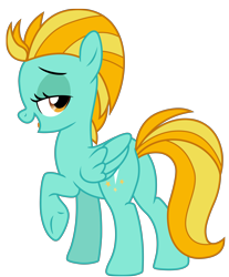 Size: 6576x7950 | Tagged: safe, artist:ejlightning007arts, lightning dust, pegasus, pony, g4, bedroom eyes, butt, female, lightning butt, looking back, mare, plot, raised hoof, seductive look, simple background, solo, stupid sexy lightning dust, transparent background, vector, wings