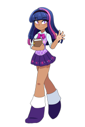 Size: 1600x2400 | Tagged: safe, artist:annazeee, twilight sparkle, human, g4, clothes, female, gijinka, humanized, simple background, solo, transparent background