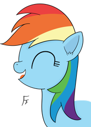 Size: 2466x3438 | Tagged: safe, artist:frownfactory, rainbow dash, pegasus, pony, g4, eyes closed, female, mare, simple background, solo, transparent background