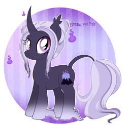 Size: 2450x2421 | Tagged: safe, artist:spookyle, oc, oc only, oc:spectral firefly, pony, unicorn, horn, solo, unicorn oc