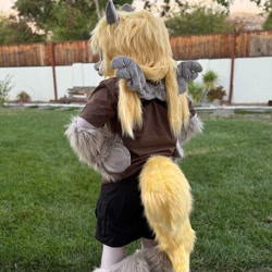 Size: 1080x1080 | Tagged: safe, derpy hooves, g4, fursuit, irl, outdoors, photo, ponysuit, solo