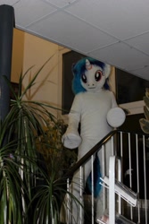 Size: 1382x2074 | Tagged: safe, artist:atalonthedeer, dj pon-3, vinyl scratch, g4, 2013, fursuit, indoors, irl, photo, ponysuit, solo, wwu