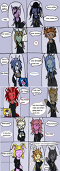 Size: 1178x3348 | Tagged: safe, artist:ask-luciavampire, oc, oc:arin amber, oc:nell nariah, earth pony, pegasus, pony, undead, unicorn, vampire, axel, comic page, crossover, demyx, horn, kingdom hearts, larxene, lexaeus, luxord, marluxia, organization xiii, ponified, roxas, saïx, tumblr, tumblr:ask-organization-pony's-adventure, vexen, xaldin, xigbar, xion, zexion