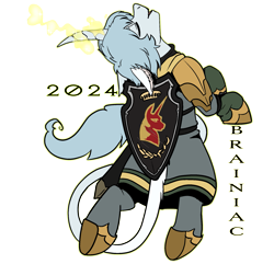 Size: 2017x1946 | Tagged: safe, artist:brainiac, pony, unicorn, clothes, eyes closed, final fantasy, final fantasy xiv, glowing, glowing horn, haurchefant greystone, horn, leonine tail, male, ponified, signature, simple background, solo, stallion, tail, transparent background