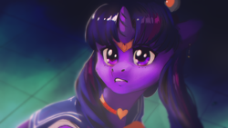 Size: 1920x1080 | Tagged: safe, artist:hierozaki, twilight sparkle, pony, unicorn, g4, female, horn, mare, meme, sailor moon, sailor moon (series), sailor moon redraw meme, solo, tsukino usagi, unicorn twilight