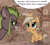 Size: 814x727 | Tagged: safe, artist:nootaz, oc, oc only, oc:chopping block, oc:hazy daisy, fallout equestria, blood, duo