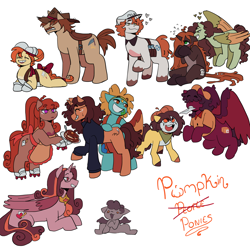 Size: 2000x2000 | Tagged: safe, artist:channydraws, oc, oc only, alicorn, earth pony, pegasus, pony, unicorn, alicorn oc, earth pony oc, horn, pegasus oc, ponified, simple background, unicorn oc, white background, wings