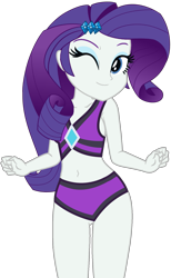 Size: 1091x1773 | Tagged: safe, artist:star-armour95, artist:yaya54320bases, rarity, human, equestria girls, equestria girls specials, g4, my little pony equestria girls: better together, my little pony equestria girls: forgotten friendship, bare shoulders, beautiful, belly, belly button, bikini, clothes, cute, female, midriff, one eye closed, raribetes, rarity's beach shorts swimsuit, rarity's purple bikini, simple background, sleeveless, smiling, solo, swimsuit, transparent background, vector, wink, woman