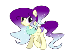 Size: 2548x1846 | Tagged: safe, artist:darbypop1, oc, oc only, oc:violet moon, pegasus, pony, colored wings, female, mare, simple background, solo, transparent background, two toned wings, wings