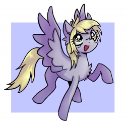 Size: 2000x1987 | Tagged: safe, artist:catpix, derpy hooves, pegasus, pony, g4, happy, solo