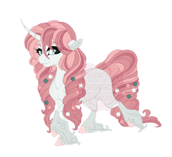 Size: 4172x3812 | Tagged: safe, artist:gigason, oc, oc:meadow melody, pony, unicorn, female, high res, horn, magical lesbian spawn, mare, obtrusive watermark, offspring, parent:fluttershy, parent:vinyl scratch, parents:vinylshy, simple background, solo, transparent background, unshorn fetlocks, watermark