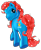 Size: 1080x1312 | Tagged: safe, artist:splooto, waterfire, earth pony, pony, g3, butt, female, looking at you, looking back, looking back at you, mare, plot, rear view, simple background, smiling, smiling at you, solo, tail, transparent background, underhoof