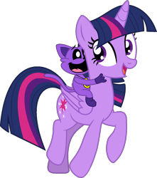 Size: 1097x1242 | Tagged: safe, artist:stephen-fisher, twilight sparkle, alicorn, cat, pony, g4, catnap, female, male, poppy playtime, riding, riding a pony, simple background, solo, transparent background, twilight sparkle (alicorn)