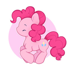 Size: 894x894 | Tagged: safe, artist:mrjazzart, pinkie pie, earth pony, g4, chibi, simple background, solo, white background