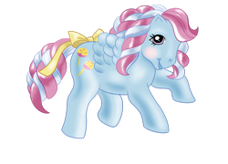 Size: 1280x923 | Tagged: safe, artist:splooto, sugar apple, pegasus, pony, g1, bow, simple background, solo, tail, tail bow, transparent background, wings