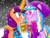 Size: 2160x1620 | Tagged: safe, artist:jesslmc16, izzy moonbow, sunny starscout, alicorn, pony, unicorn, g5, alicornified, artificial horn, artificial wings, augmented, beanie, blushing, clothes, coffee, duo, duo female, female, folded wings, hat, horn, izzy rainbow, lesbian, levitation, looking at each other, looking at someone, looking at you, magic, magic horn, magic wings, mane stripe sunny, mare, race swap, scarf, ship:moonscout, shipping, smiling, smiling at you, snow, sparkles, sunnycorn, sweater, telekinesis, wings