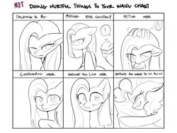 Size: 2048x1536 | Tagged: safe, alternate version, artist:moppyshine, pinkie pie, earth pony, pony, g4, angry, crying, eye clipping through hair, eyes closed, happy, looking at you, looking away, love, meme, petting, pinkamena diane pie, smiling, tears of joy, teary eyes, tongue out