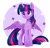 Size: 1024x979 | Tagged: safe, artist:yangere, twilight sparkle, alicorn, pony, g4, cute, female, mare, obtrusive watermark, signature, smiling, solo, sparkles, spread wings, twiabetes, twilight sparkle (alicorn), watermark, wings