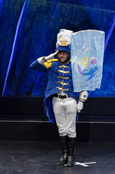 Size: 3264x4928 | Tagged: safe, human, galacon, 2015, ancient wonderbolts uniform, clothes, cosplay, costume, flag of equestria, irl, irl human, photo, uniform