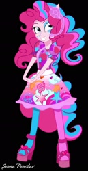 Size: 989x1920 | Tagged: safe, artist:jenna56, pinkie pie, human, equestria girls, g4, my little pony equestria girls: rainbow rocks, female, ponied up, solo