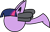 Size: 357x225 | Tagged: safe, artist:mega-poneo, twilight sparkle, lucario, g4, ball, pokéfied, pokémon, rolling, simple background, solo, species swap, spin dash, transparent background, twiball, twilicario