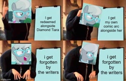 Size: 700x449 | Tagged: safe, silver spoon, crusaders of the lost mark, g4, my little pony: friendship is magic, despicable me, exploitable meme, glasses, gru's plan, meme, sad silver, silver squee