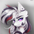 Size: 2000x2000 | Tagged: safe, artist:shinech9, oc, oc:star nova, hybrid, zebra, zebroid, zony, bust, ear fluff, looking at you, pink eyes, stars