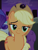 Size: 503x668 | Tagged: safe, screencap, applejack, rarity, silver berry, earth pony, pony, g4, made in manehattan, my little pony: friendship is magic, applejack's hat, cowboy hat, cropped, hat, lidded eyes, night, smiling, smug, smugjack, solo